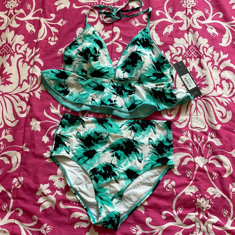 NWT Nicole Miller High Waisted Bikini